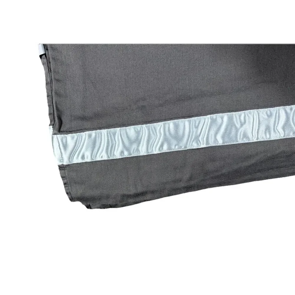 Allure Luxury Queen Sized Flat Sheet 100% Combed Cotton Satin Stripe Bedding
